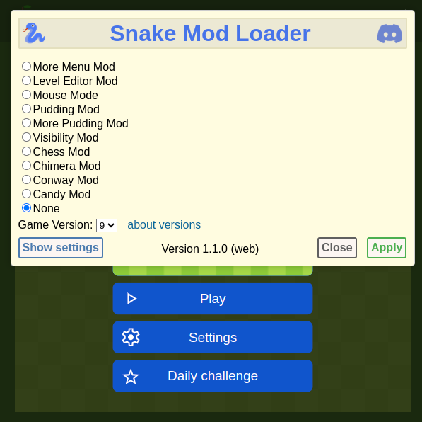Google Snake Mod Loader